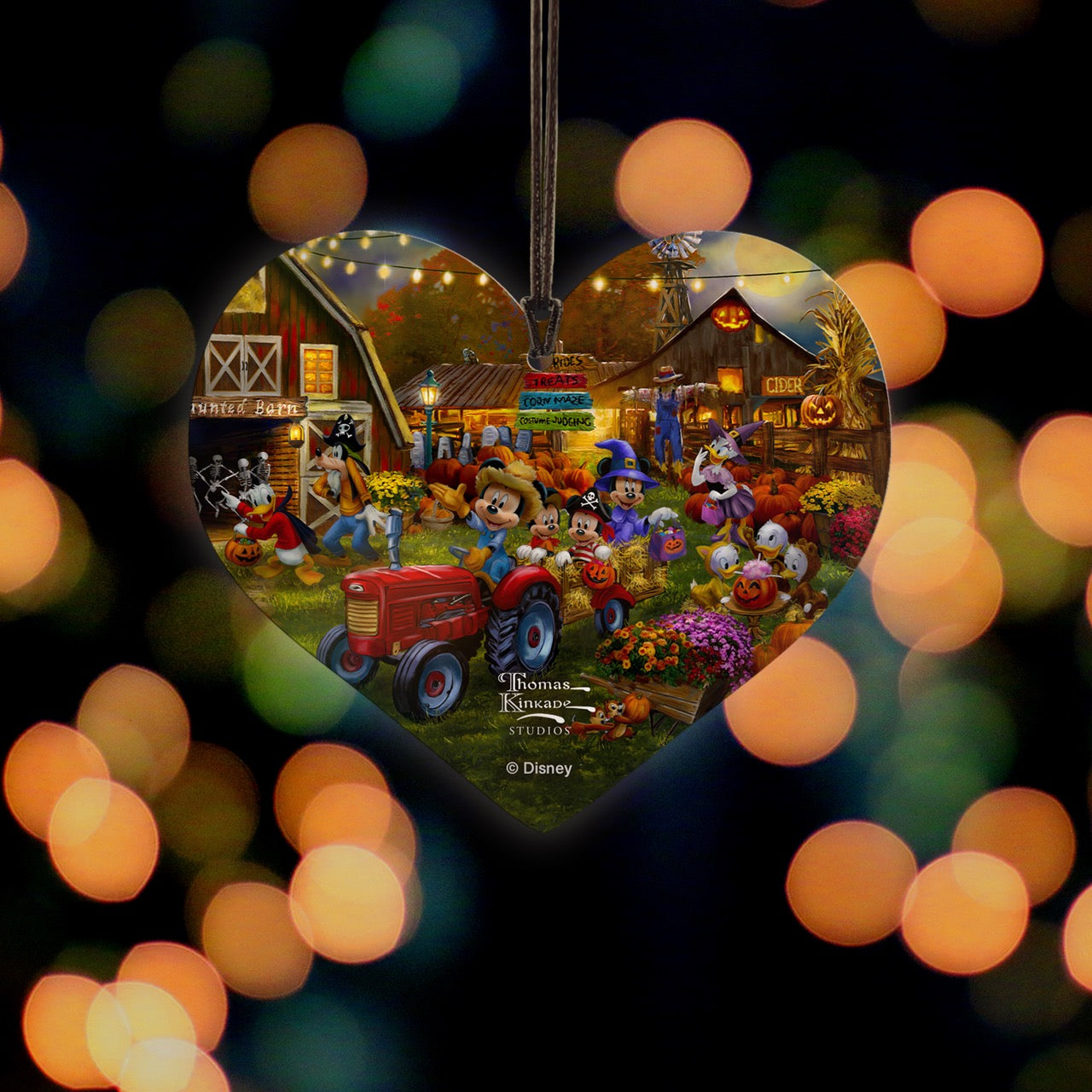 Disney (Mickey and Minnie Pumpkin Festival) Hanging Acrylic Print ACPHEART844