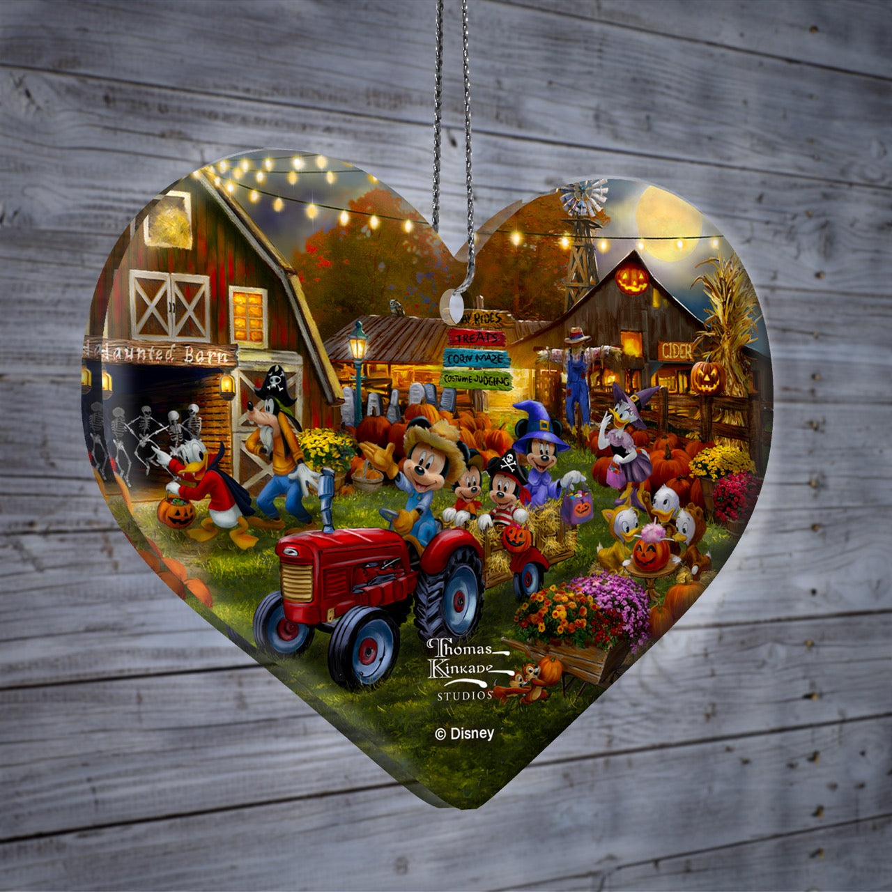 Disney (Mickey and Minnie Pumpkin Festival) Hanging Acrylic Print ACPHEART844