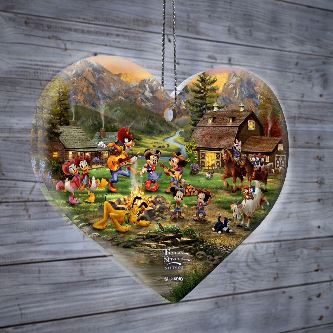 Disney (Mickey and Minnie Rocky Mountain Round-Up) Hanging Acrylic Print ACPHEART884