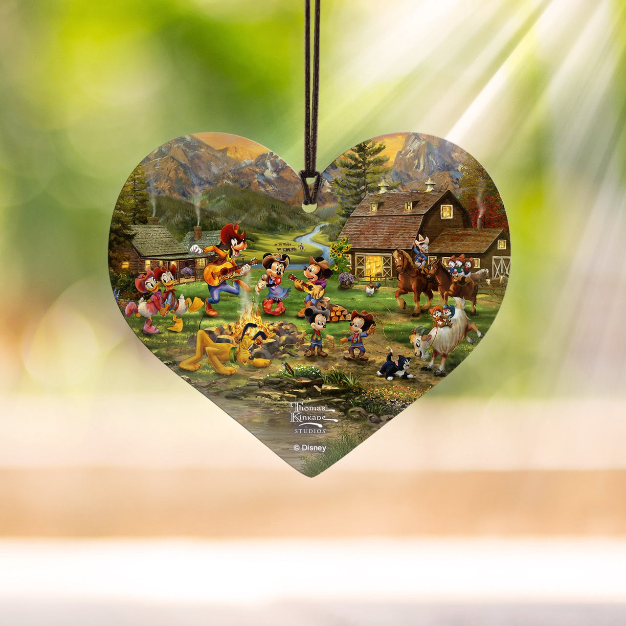 Disney (Mickey and Minnie Rocky Mountain Round-Up) Hanging Acrylic Print ACPHEART884