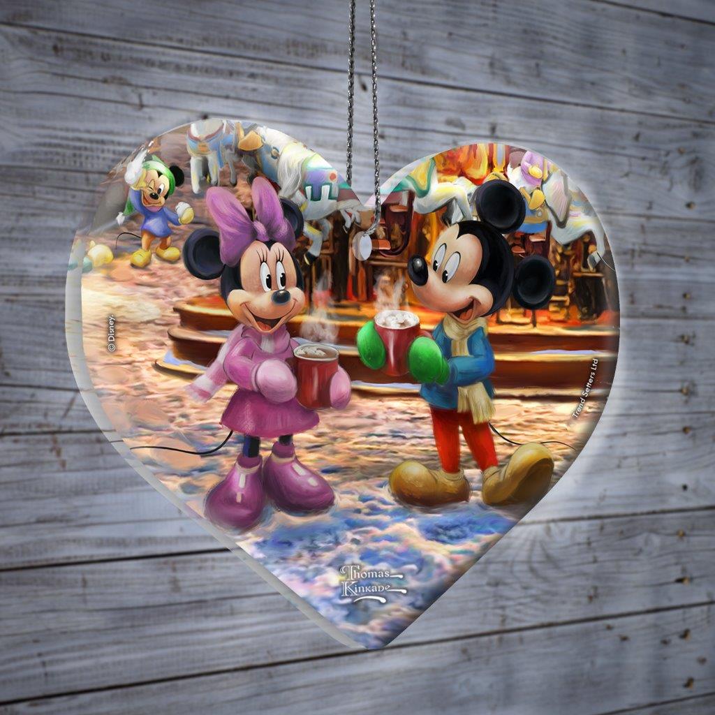 Disney (Mickey and Minnie Christmas Market) Hanging Acrylic Print ACPHEART895