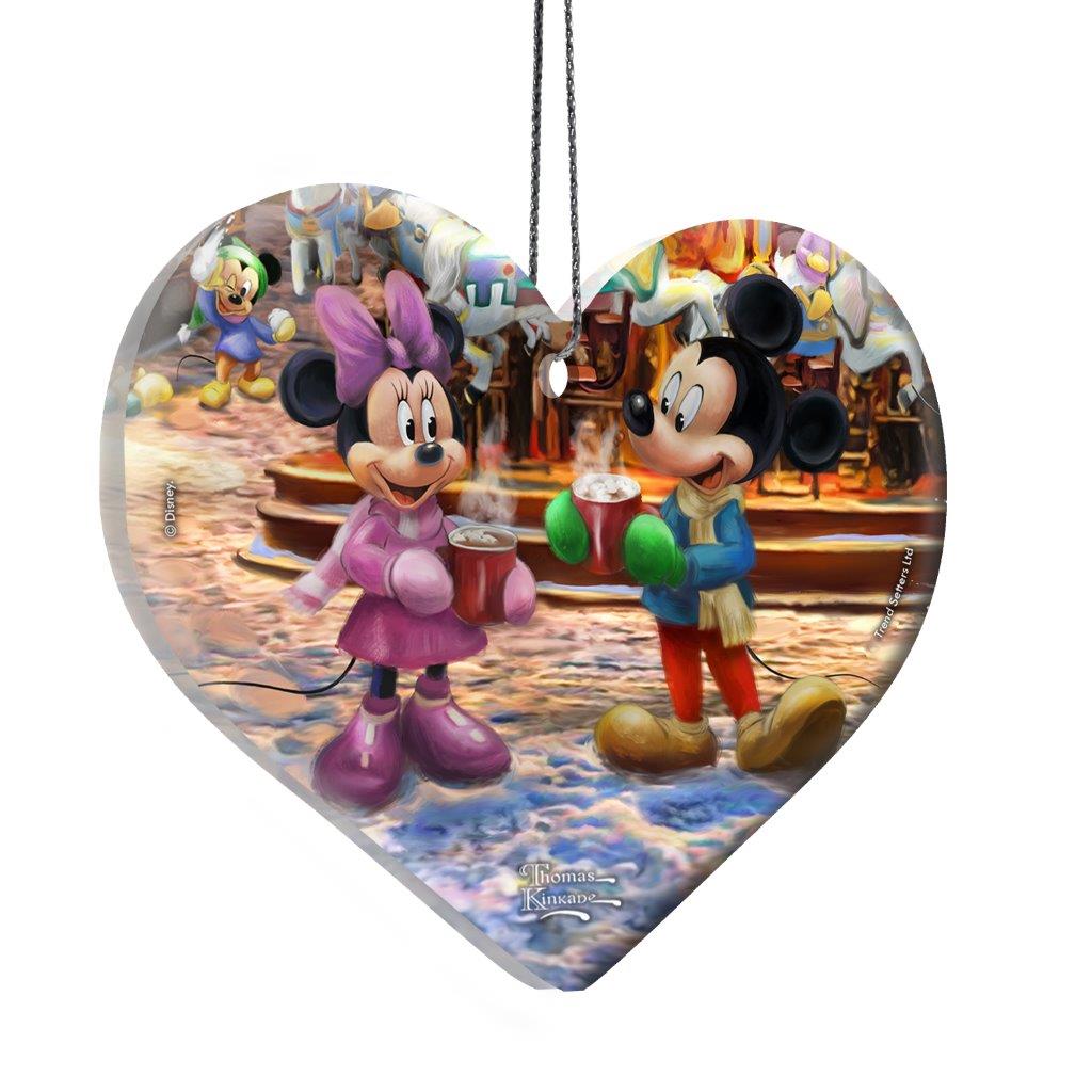 Disney (Mickey and Minnie Christmas Market) Hanging Acrylic Print ACPHEART895
