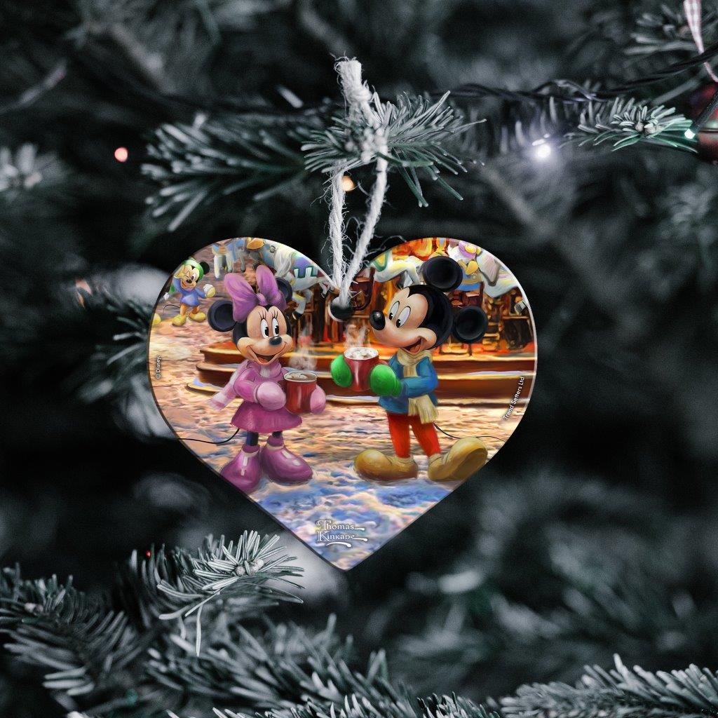 Disney (Mickey and Minnie Christmas Market) Hanging Acrylic Print ACPHEART895