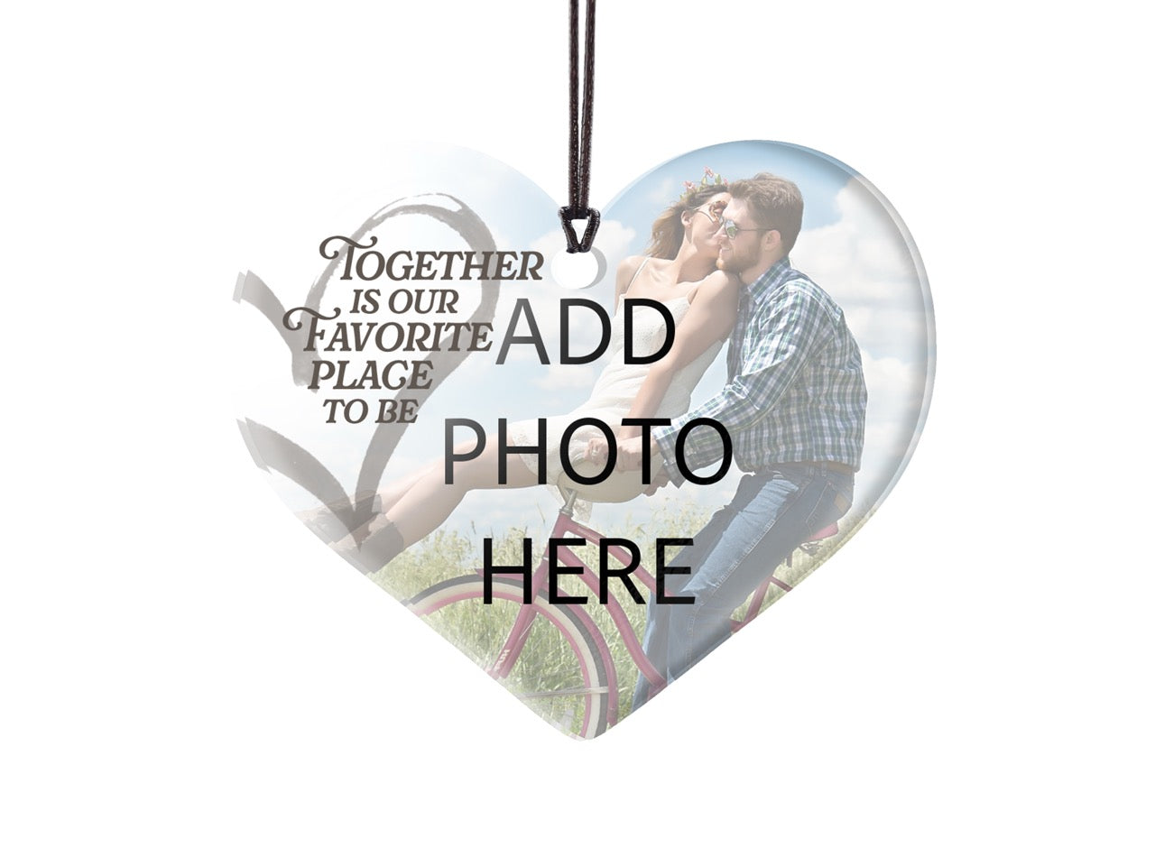 Trend Setters Original (Together Is Our Favorite Place to Be) Personalized Hanging Acrylic Print ACPHEARTU897