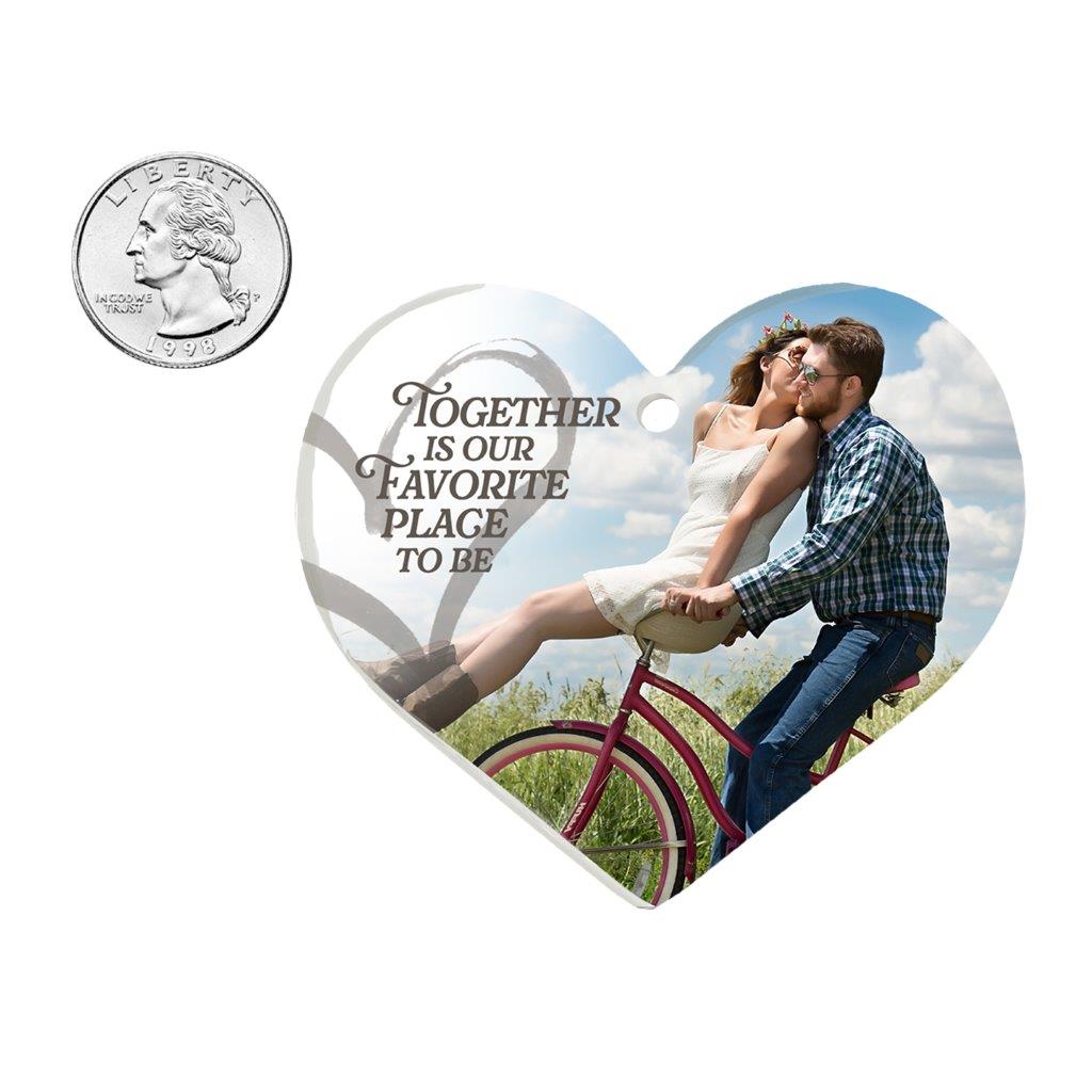 Trend Setters Original (Together Is Our Favorite Place to Be) Personalized Hanging Acrylic Print ACPHEARTU897