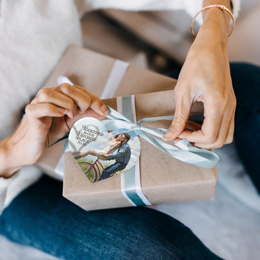 Trend Setters Original (Together Is Our Favorite Place to Be) Personalized Hanging Acrylic Print ACPHEARTU897