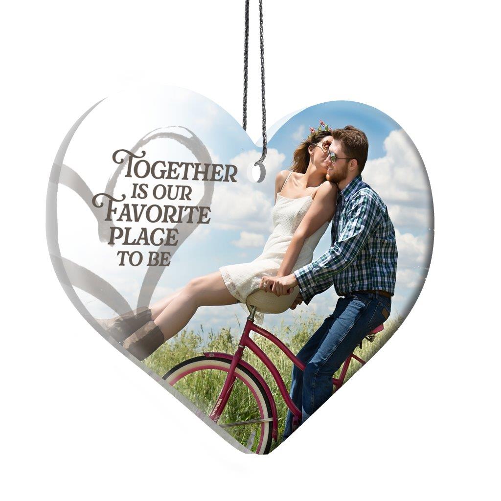 Trend Setters Original (Together Is Our Favorite Place to Be) Personalized Hanging Acrylic Print ACPHEARTU897