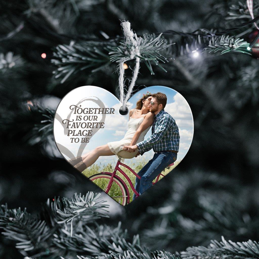 Trend Setters Original (Together Is Our Favorite Place to Be) Personalized Hanging Acrylic Print ACPHEARTU897