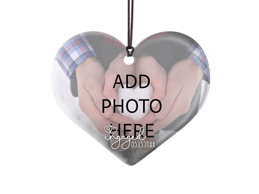 Trend Setters Original (Engaged) Personalized Hanging Acrylic Print ACPHEARTU898