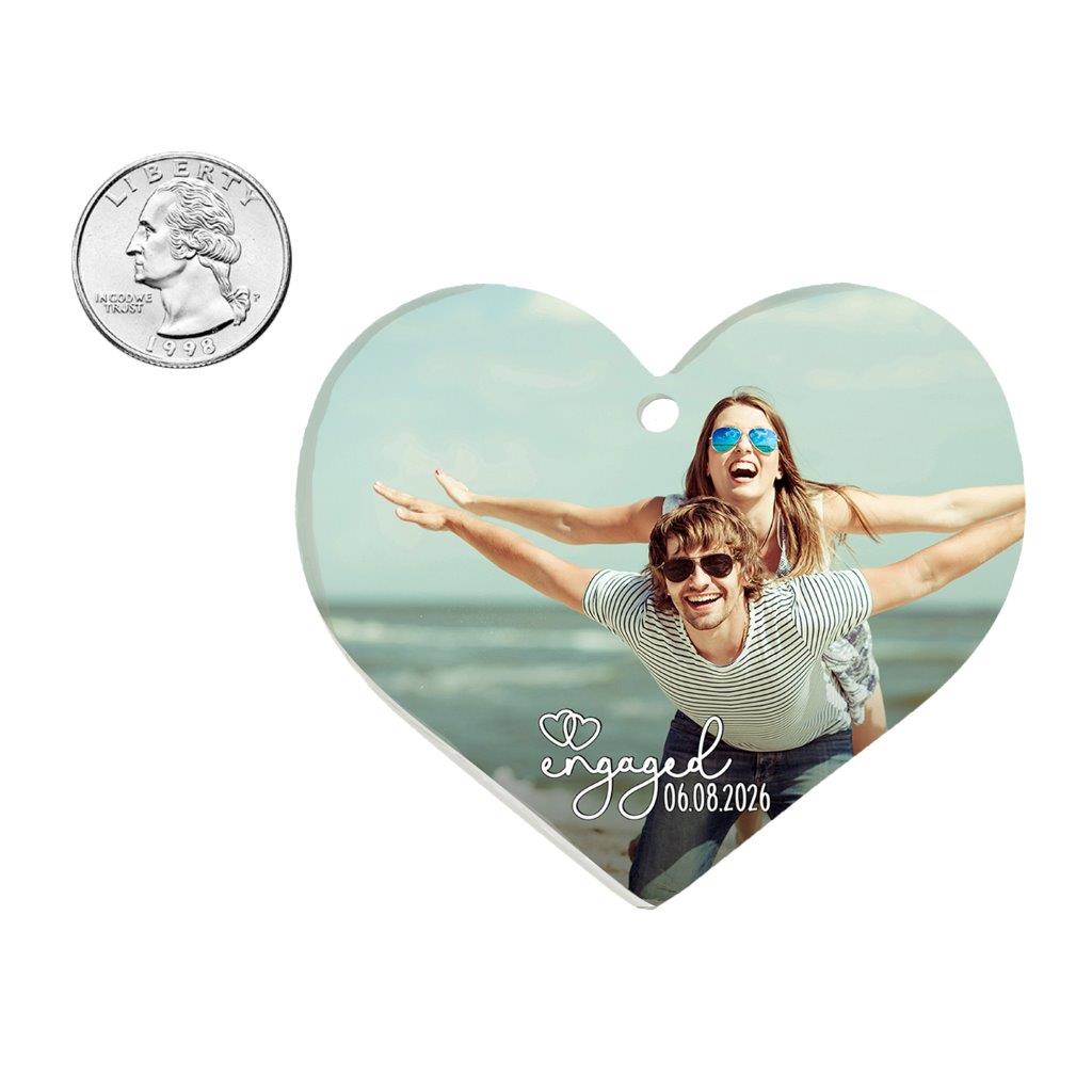 Trend Setters Original (Engaged) Personalized Hanging Acrylic Print ACPHEARTU898
