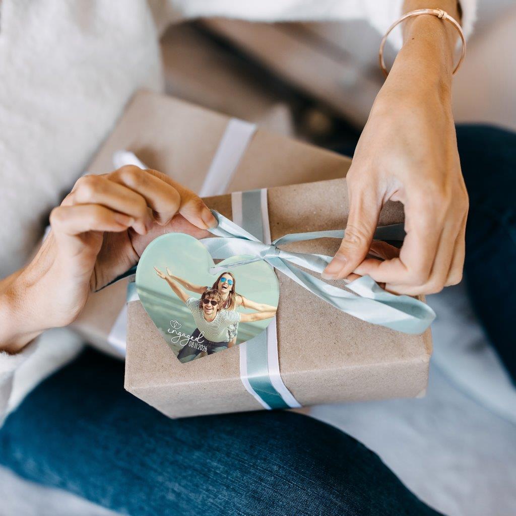 Trend Setters Original (Engaged) Personalized Hanging Acrylic Print ACPHEARTU898