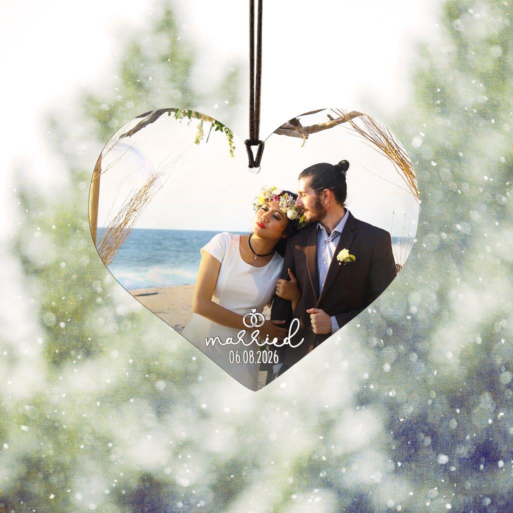 Trend Setters Original (Married) Personalized Hanging Acrylic Print ACPHEARTU899