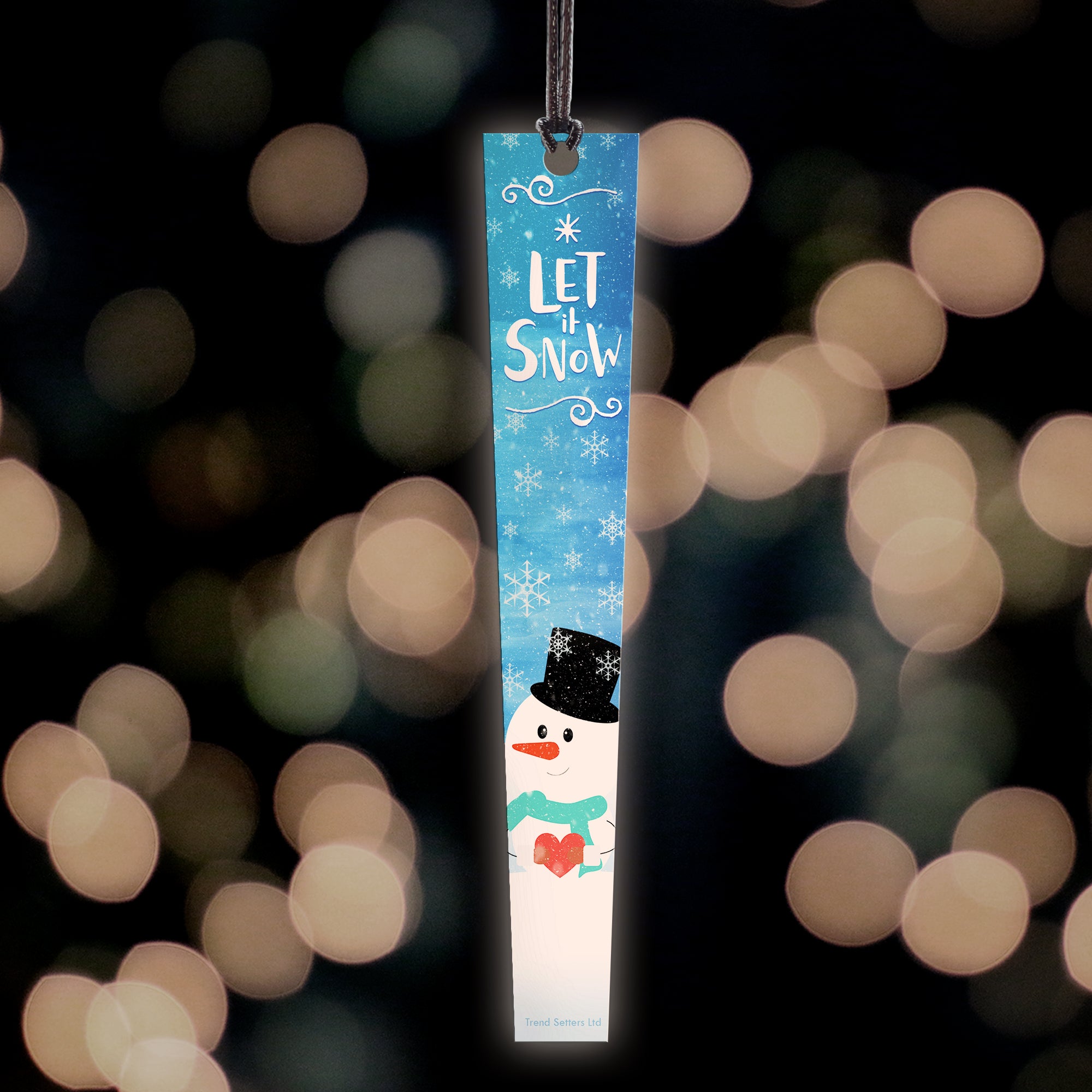 Winter (Let It Snow - Snowman) Hanging Acrylic Print ACPICICLE264