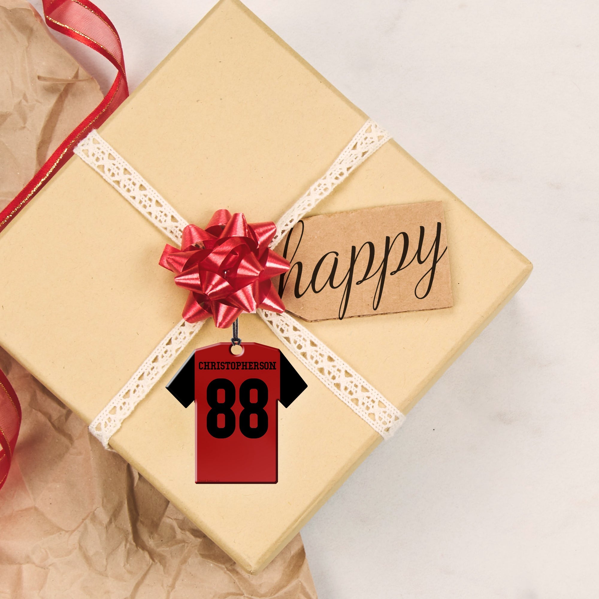 Sports Collection (Team Jersey) Personalized Shaped Hanging Acrylic Print ACPJERSEY556