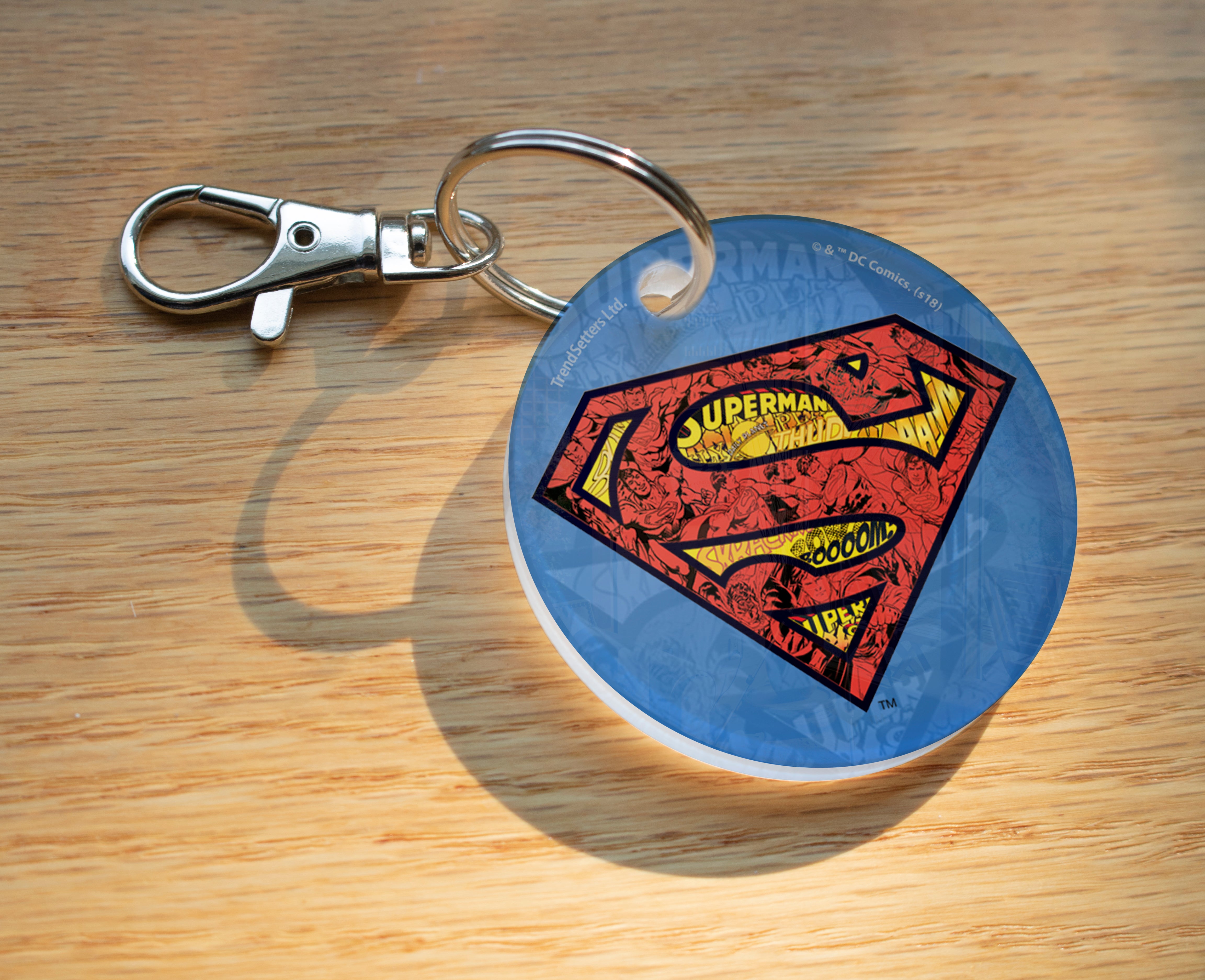DC Comics (Superman - Graphic Shield) Acrylic Keychain ACPKRCIR400