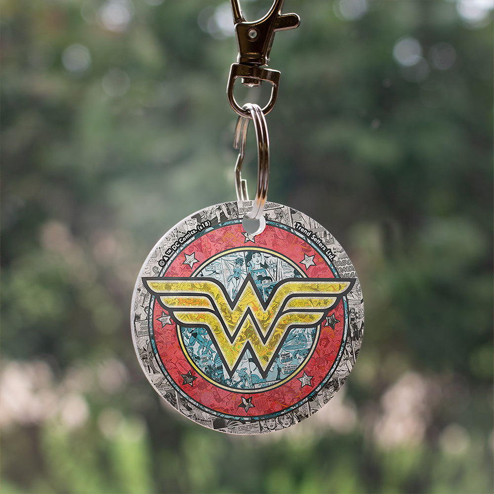 DC Comics (Wonder Woman - Logo Shield) Acrylic Keychain ACPKRCIR401