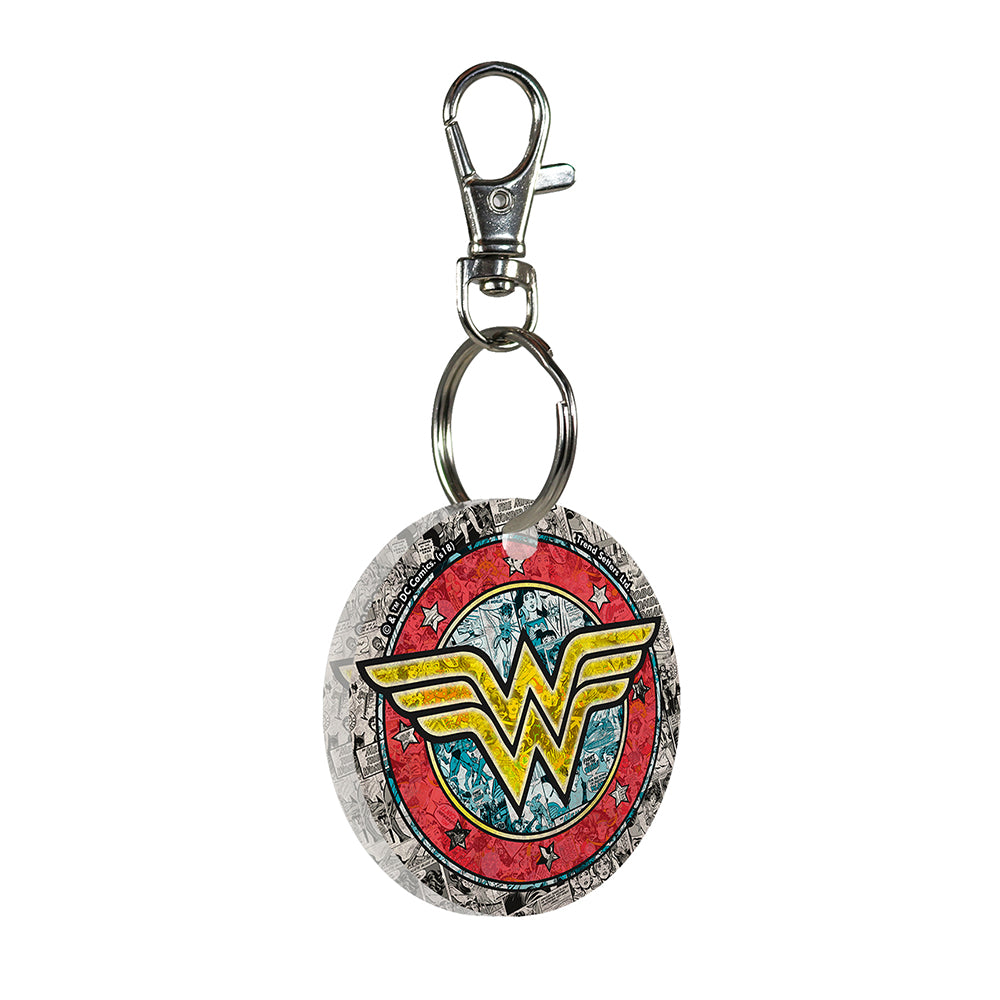 DC Comics (Wonder Woman - Logo Shield) Acrylic Keychain ACPKRCIR401
