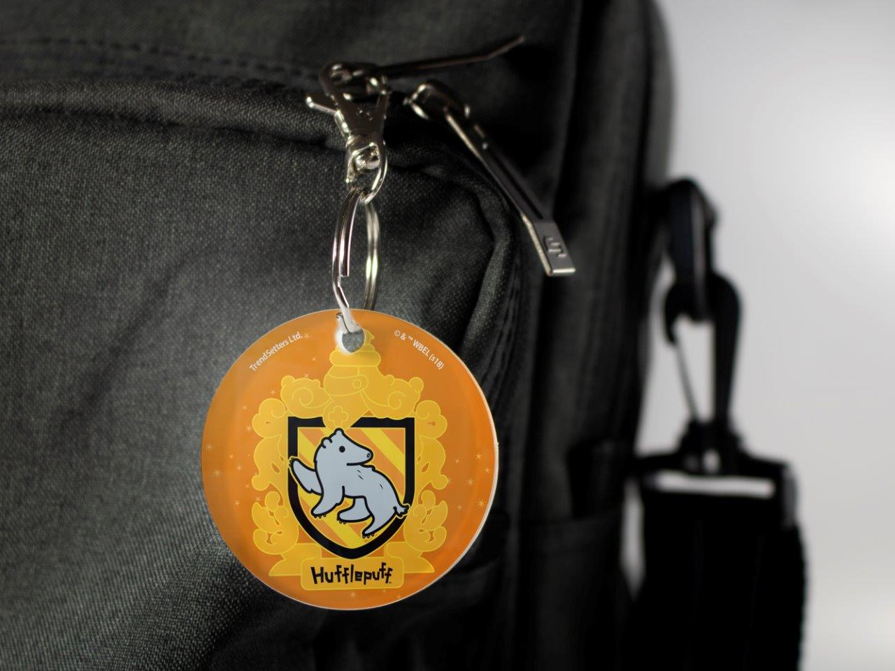 Harry Potter (Chibi Hufflepuff Crest) Circle Shaped Acrylic Keychain ACPKRCIR417