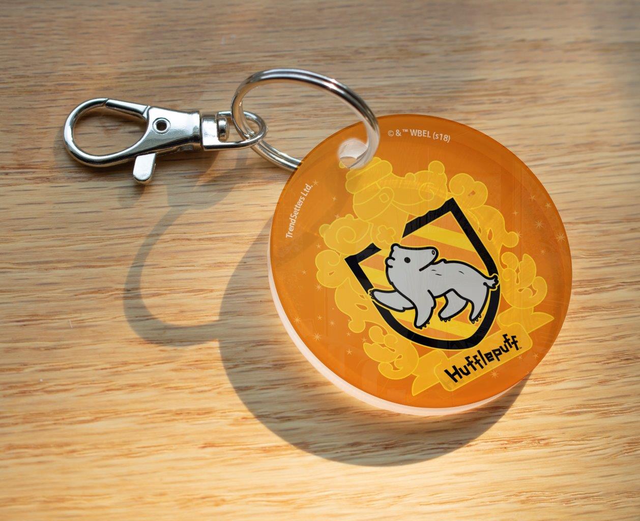 Harry Potter (Chibi Hufflepuff Crest) Circle Shaped Acrylic Keychain ACPKRCIR417