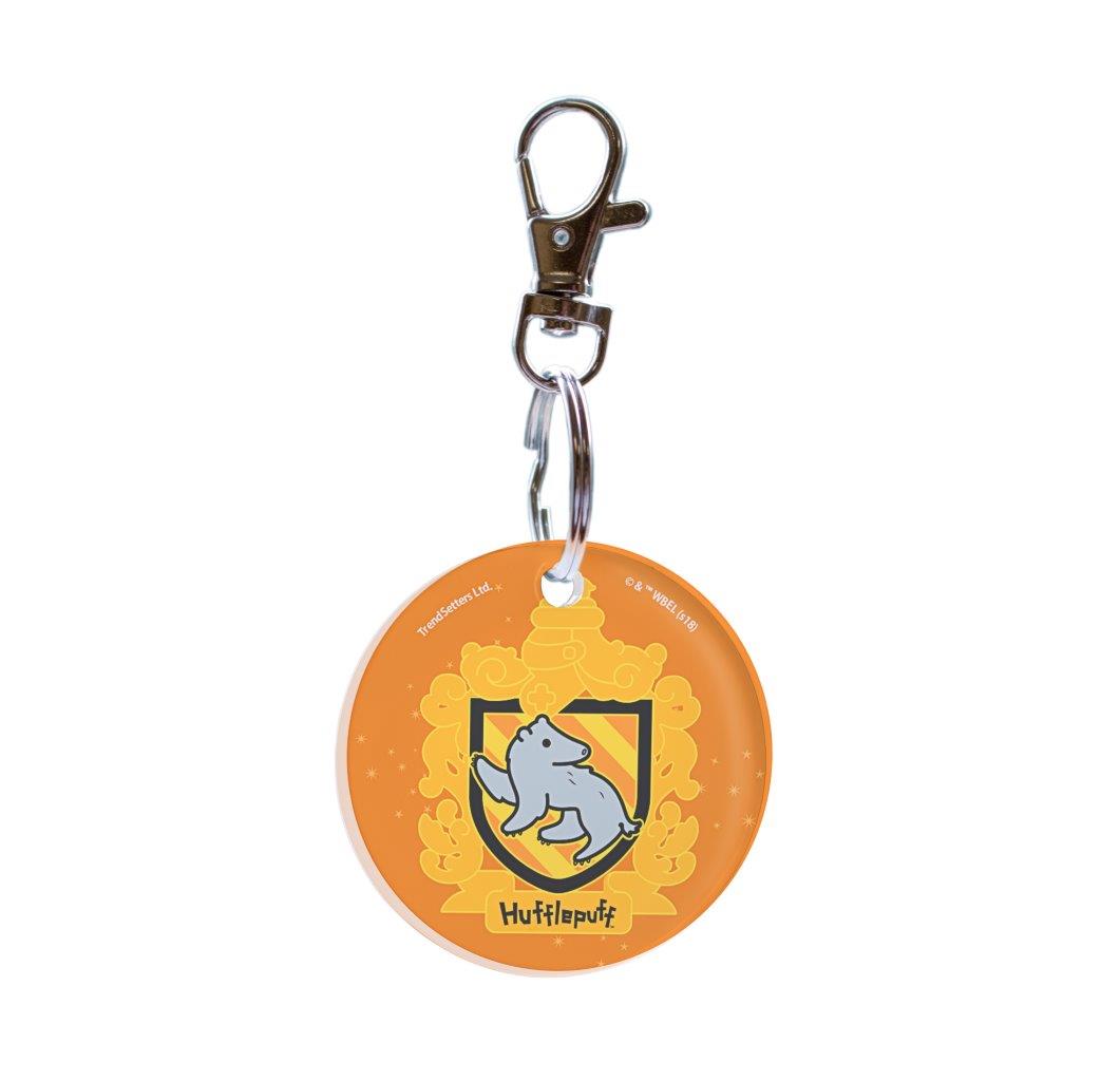 Harry Potter (Chibi Hufflepuff Crest) Circle Shaped Acrylic Keychain ACPKRCIR417