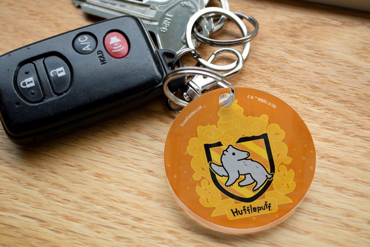 Harry Potter (Chibi Hufflepuff Crest) Circle Shaped Acrylic Keychain ACPKRCIR417