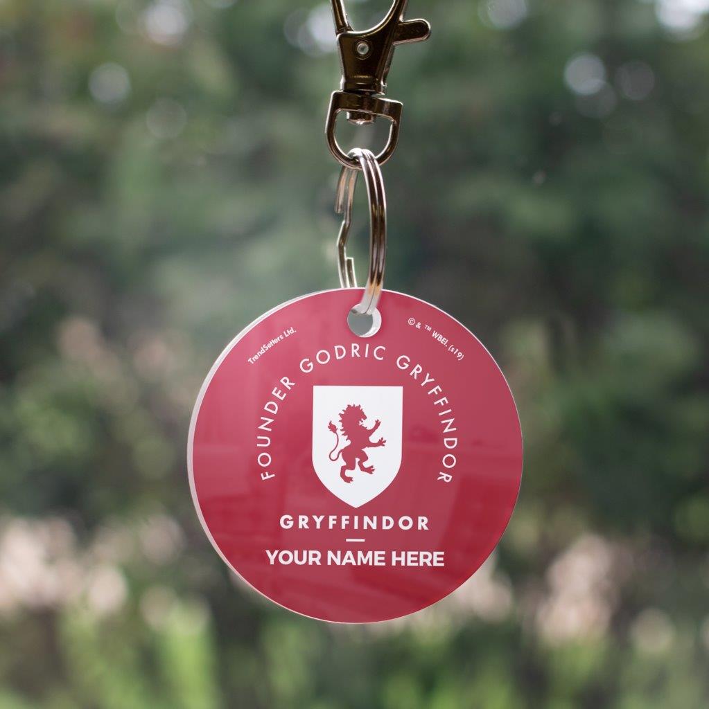 Harry Potter (Gryffindor House - Personalized) Circle Shaped Acrylic Keychain ACPKRCIR424