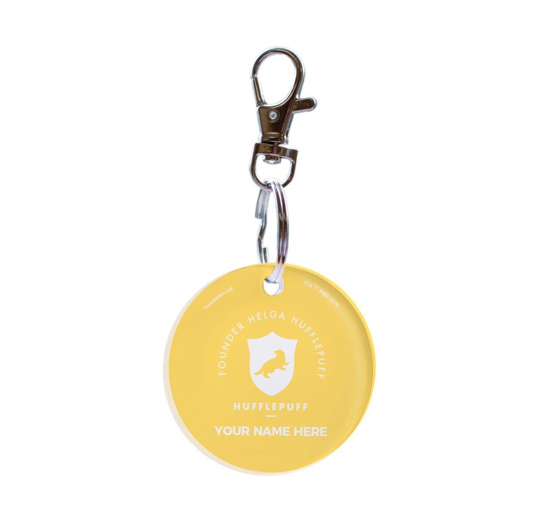 Harry Potter (Hufflepuff House - Personalized) Circle Shaped Acrylic Keychain ACPKRCIR425