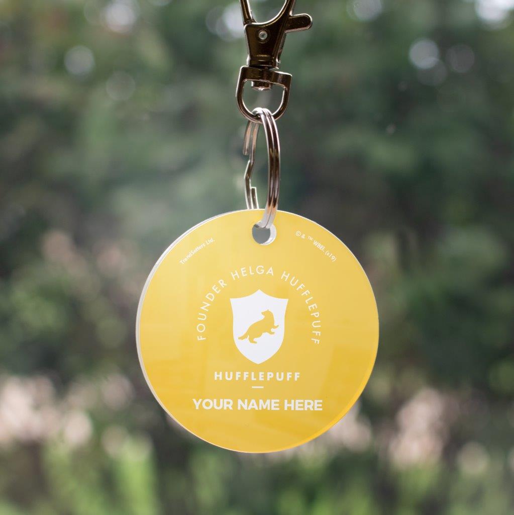 Harry Potter (Hufflepuff House - Personalized) Circle Shaped Acrylic Keychain ACPKRCIR425