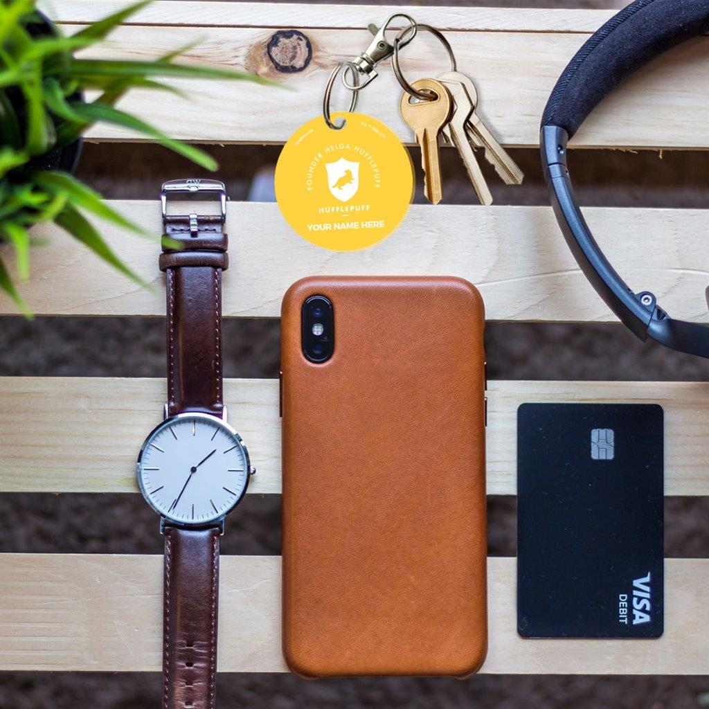 Harry Potter (Hufflepuff House - Personalized) Circle Shaped Acrylic Keychain ACPKRCIR425