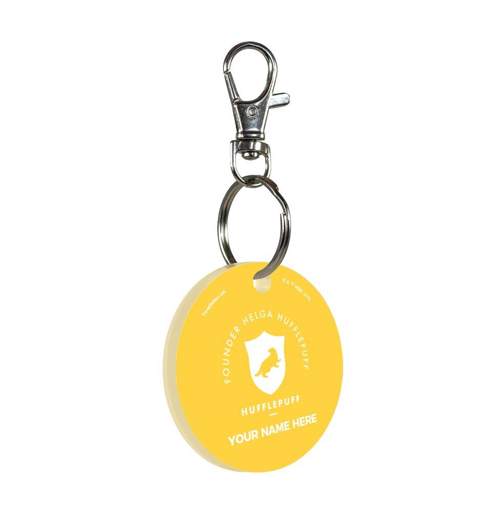 Harry Potter (Hufflepuff House - Personalized) Circle Shaped Acrylic Keychain ACPKRCIR425
