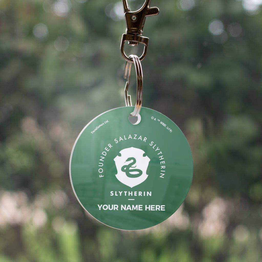 Harry Potter (Slytherin House - Personalized) Circle Shaped Acrylic Keychain ACPKRCIR427