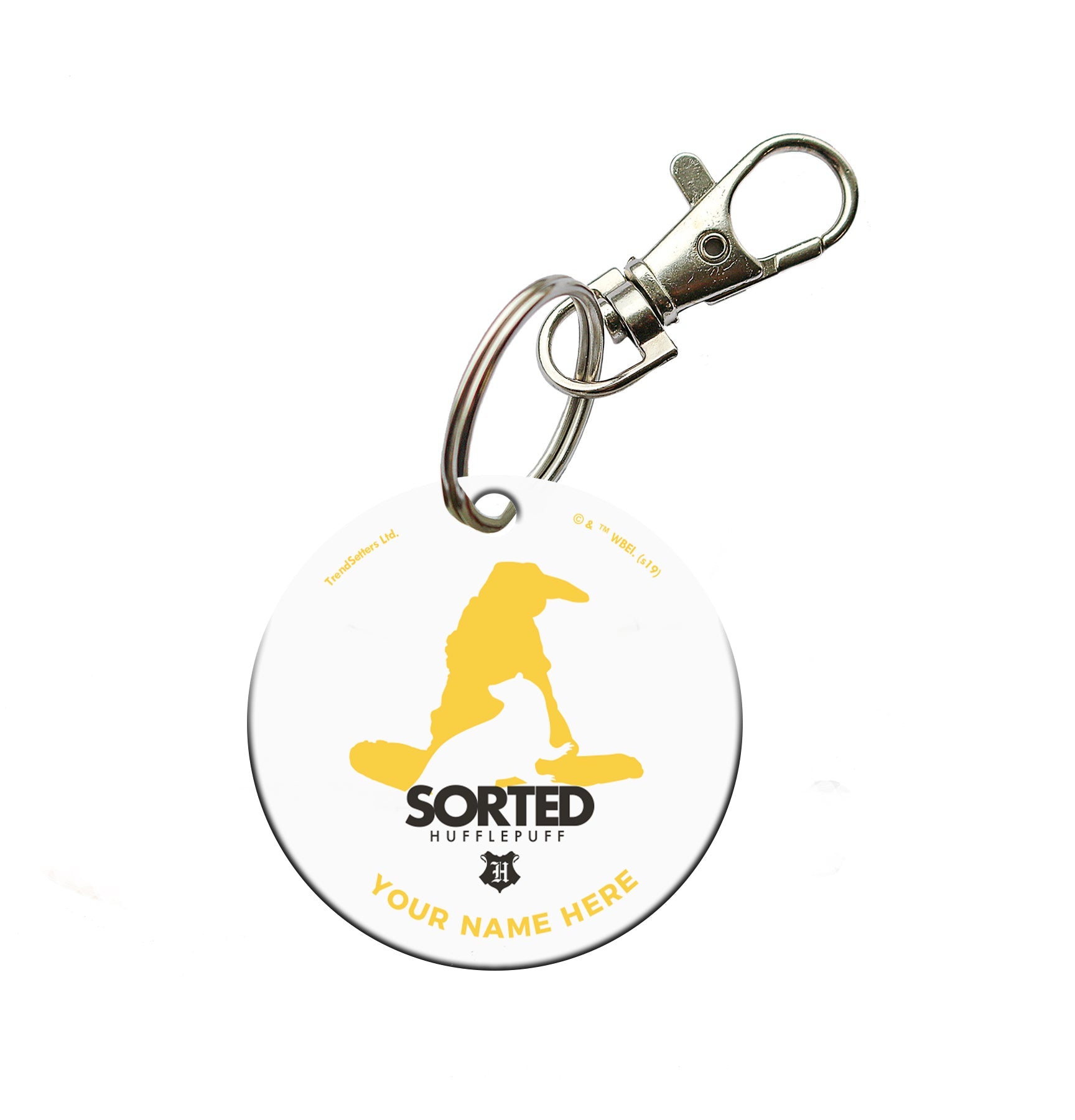 Harry Potter (Sorted Hufflepuff House - Personalized) Acrylic Keychain ACPKRCIR433