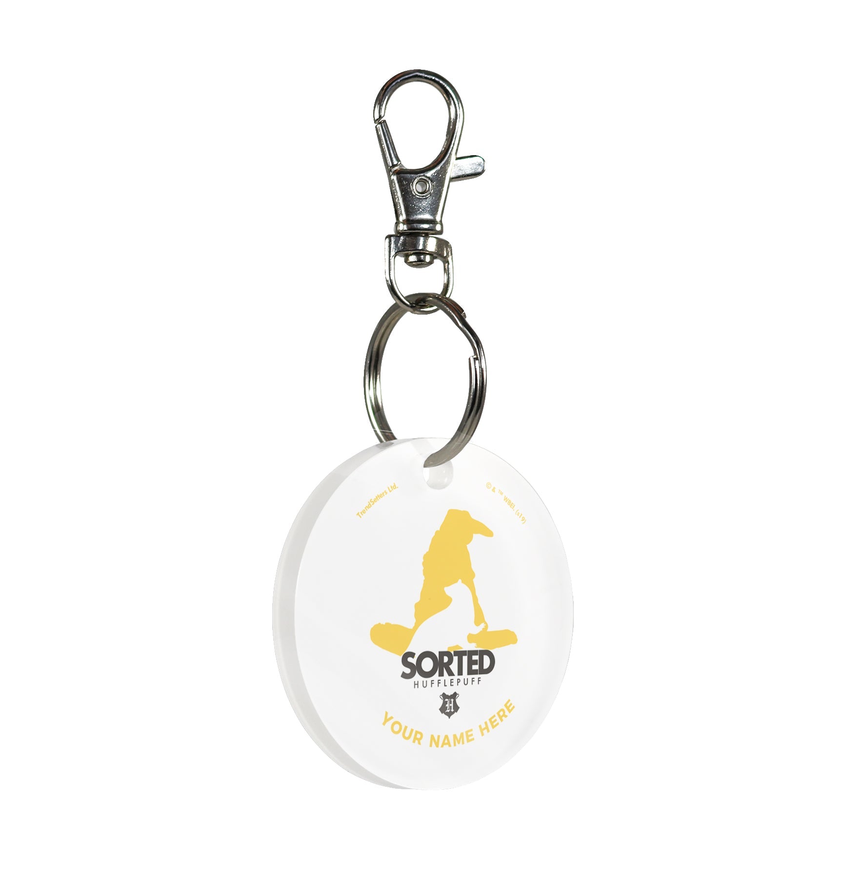Harry Potter (Sorted Hufflepuff House - Personalized) Acrylic Keychain ACPKRCIR433