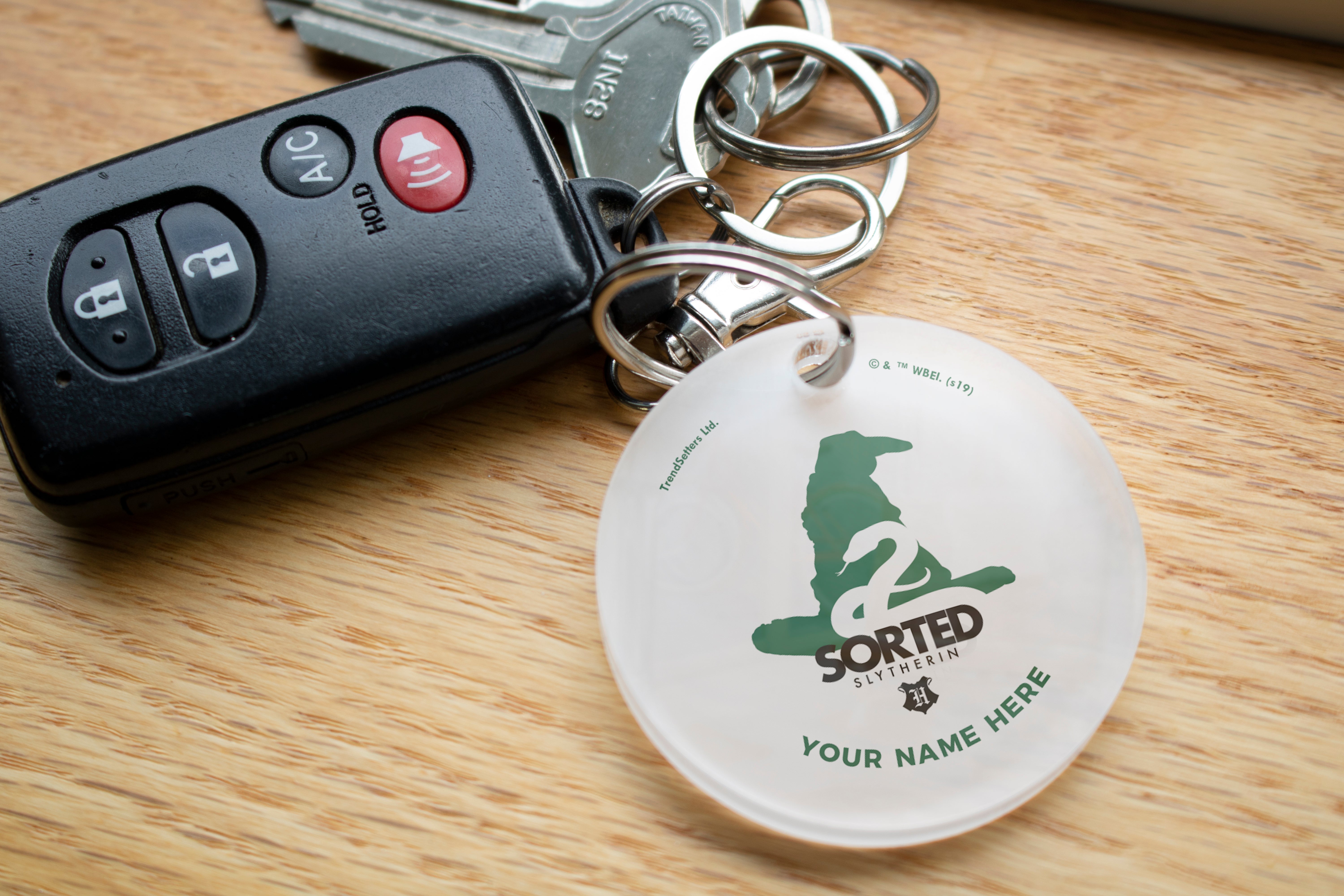 Harry Potter (Sorted Slytherin House - Personalized) Acrylic Keychain ACPKRCIR435