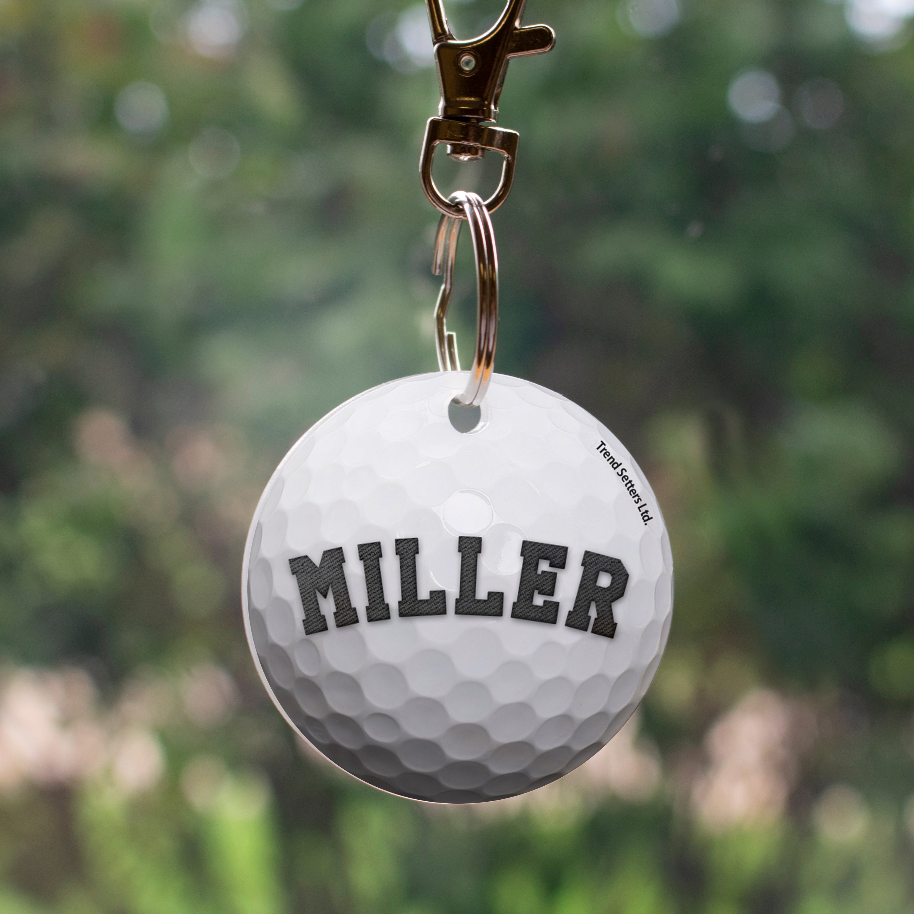 Sports Collection (Golf - Personalized) Circle Shaped Acrylic Keychain