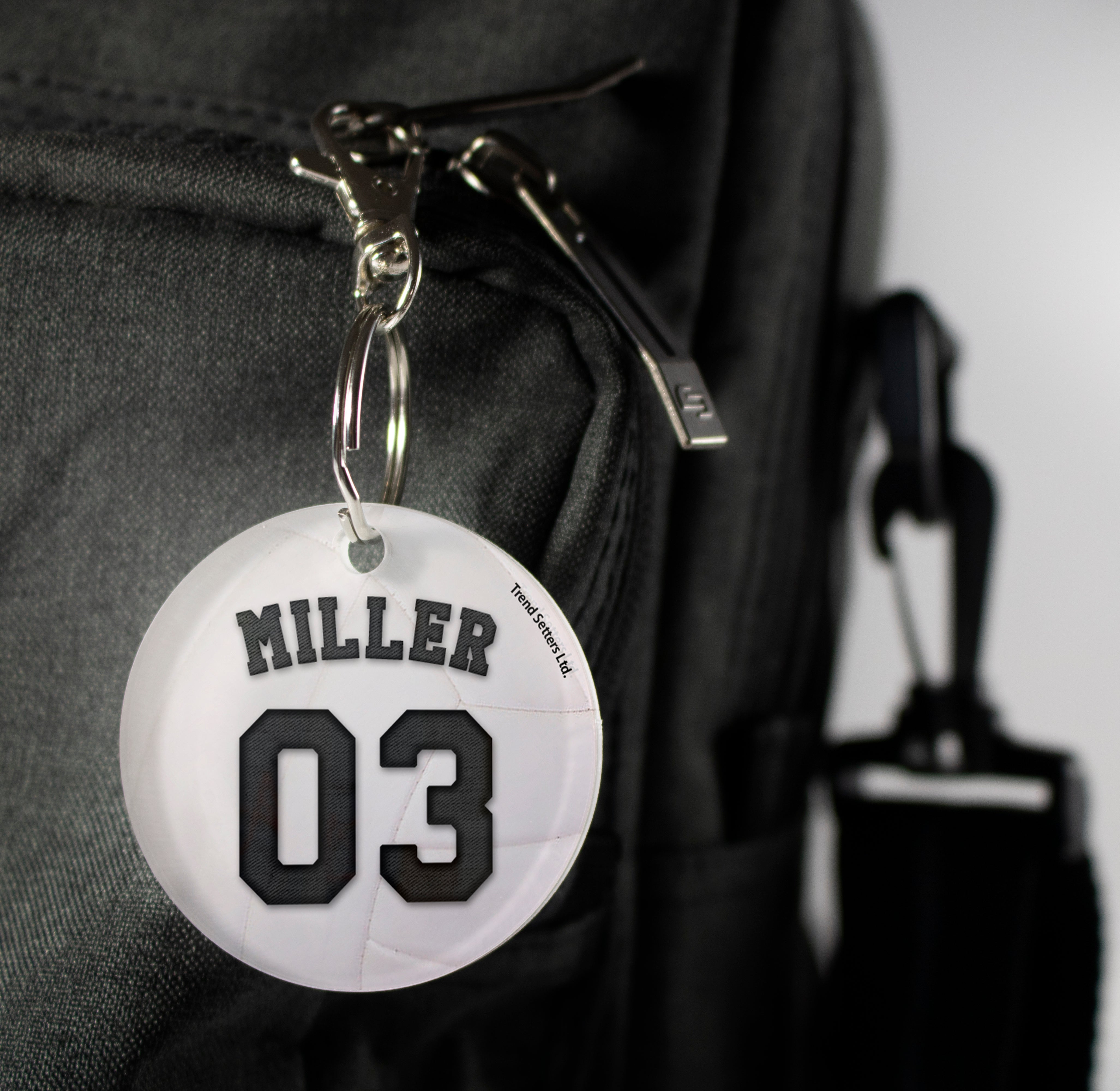 Sports Collection (Volleyball - Personalized) Circle Shaped Acrylic Keychain