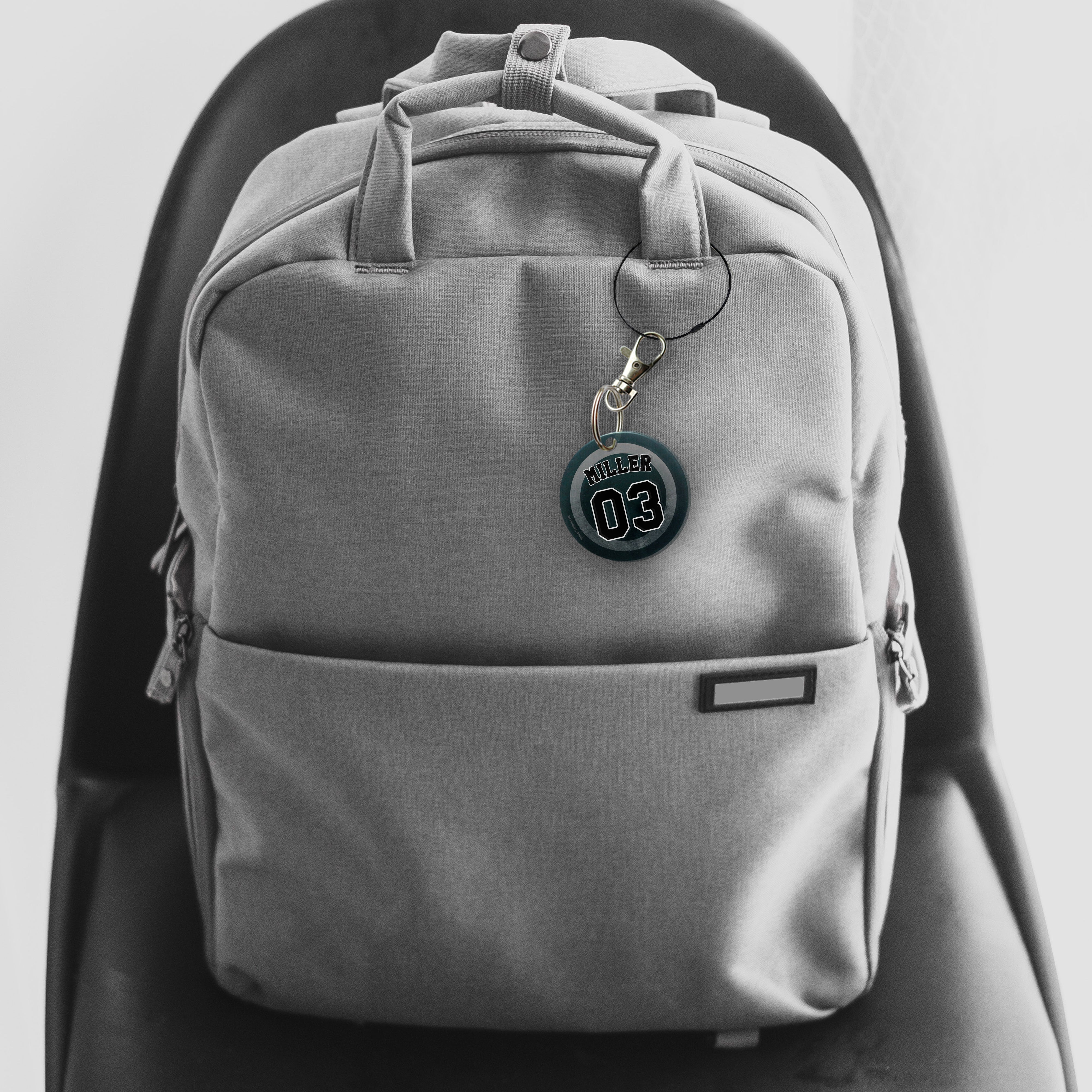 Sports Collection (Hockey - Personalized) Circle Shaped Acrylic Keychain ACPKRCIR527