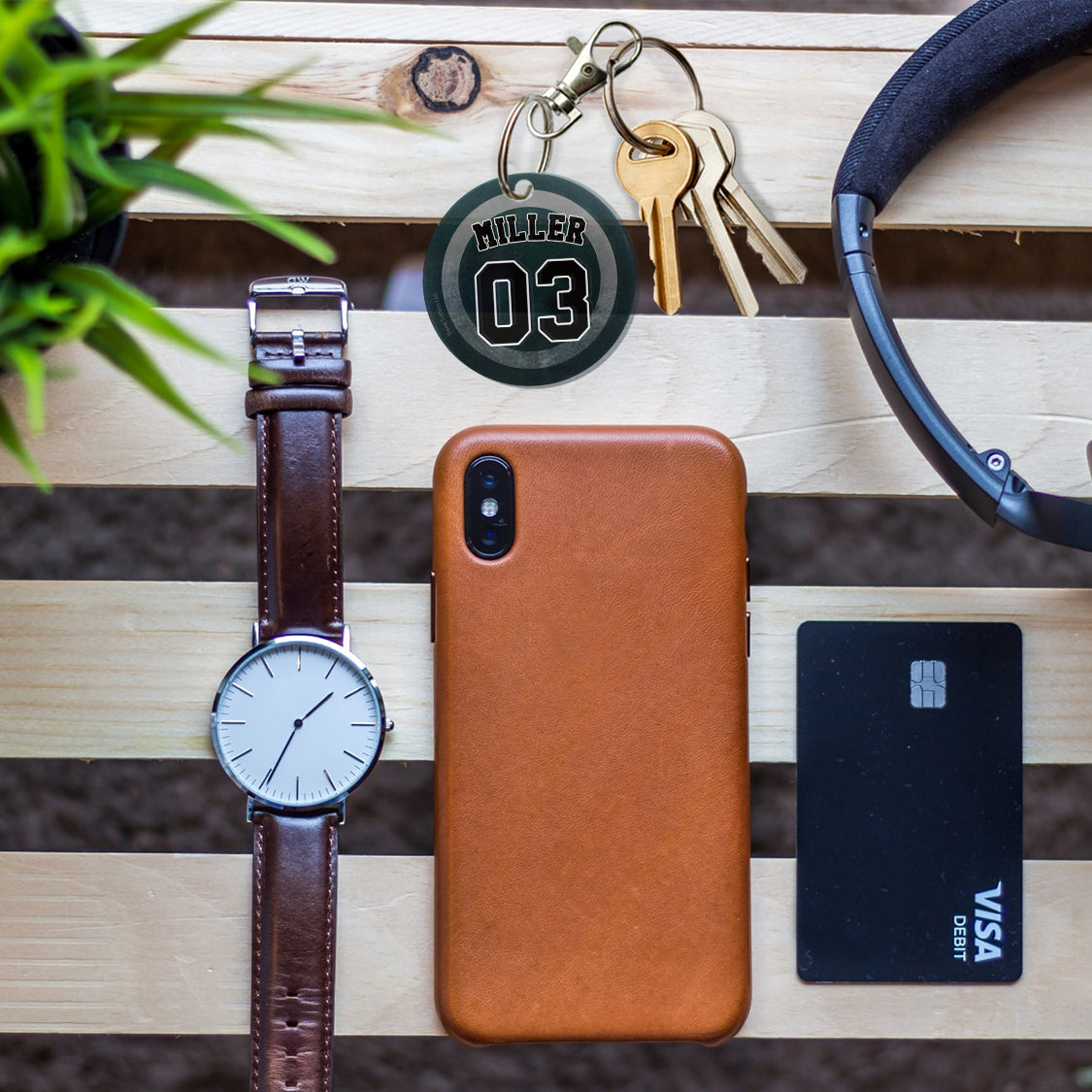 Sports Collection (Hockey - Personalized) Circle Shaped Acrylic Keychain ACPKRCIR527