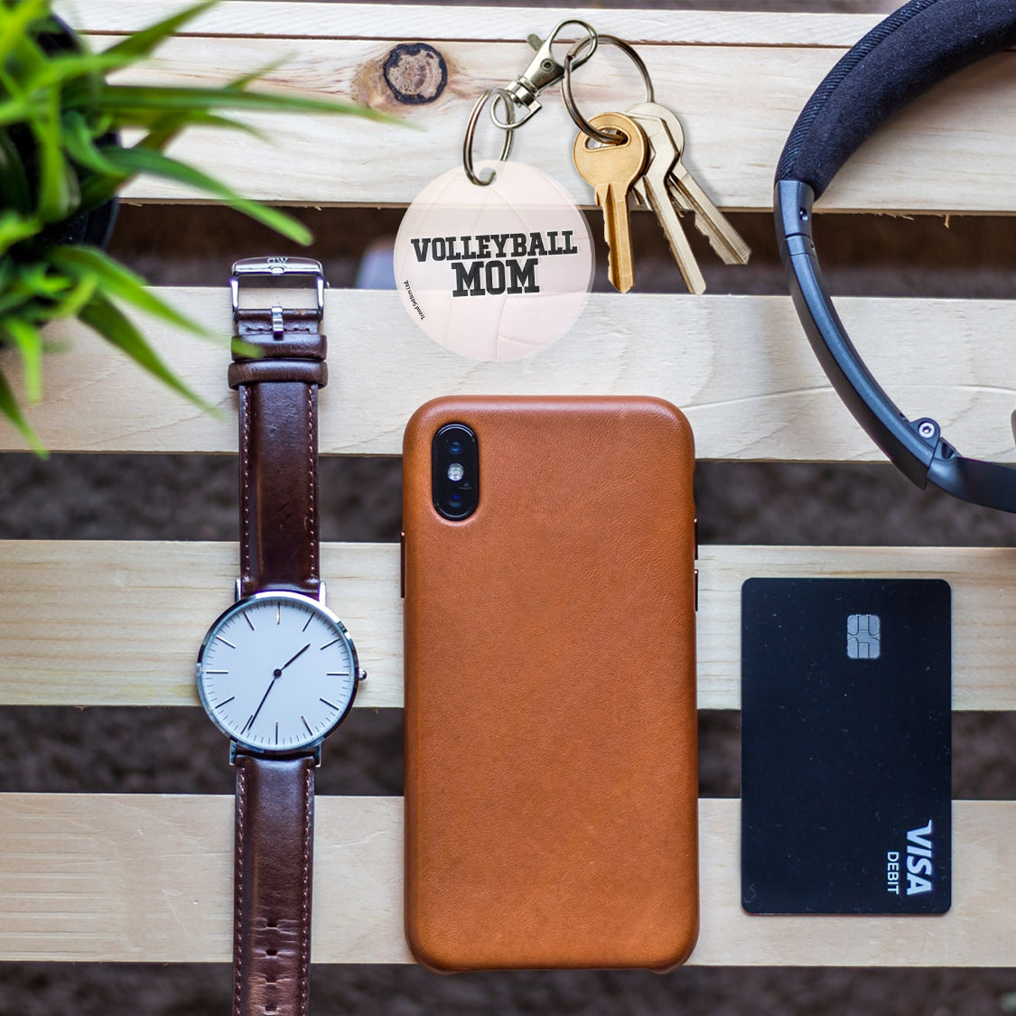 Sports Collection (Volleyball Mom) Acrylic Keychain ACPKRCIR528