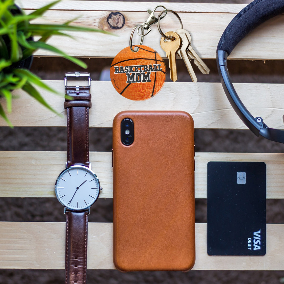 Sports Collection (Basketball Mom) Acrylic Keychain ACPKRCIR531