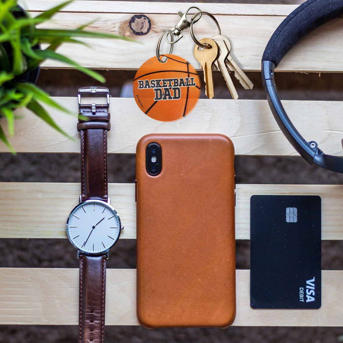 Sports Collection (Basketball Dad) Acrylic Keychain ACPKRCIR539