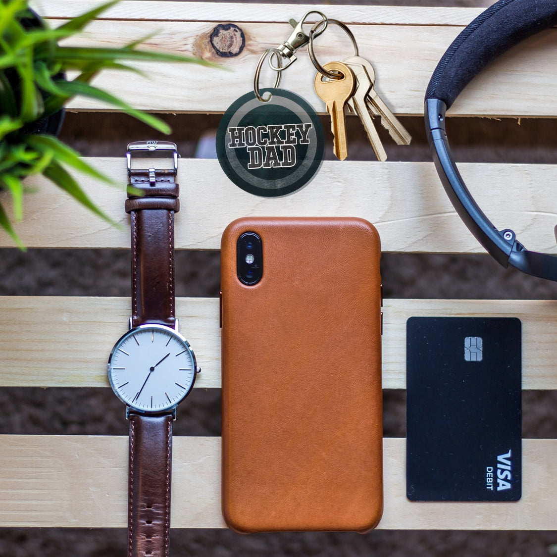 Sports Collection (Hockey Dad) Acrylic Keychain ACPKRCIR543