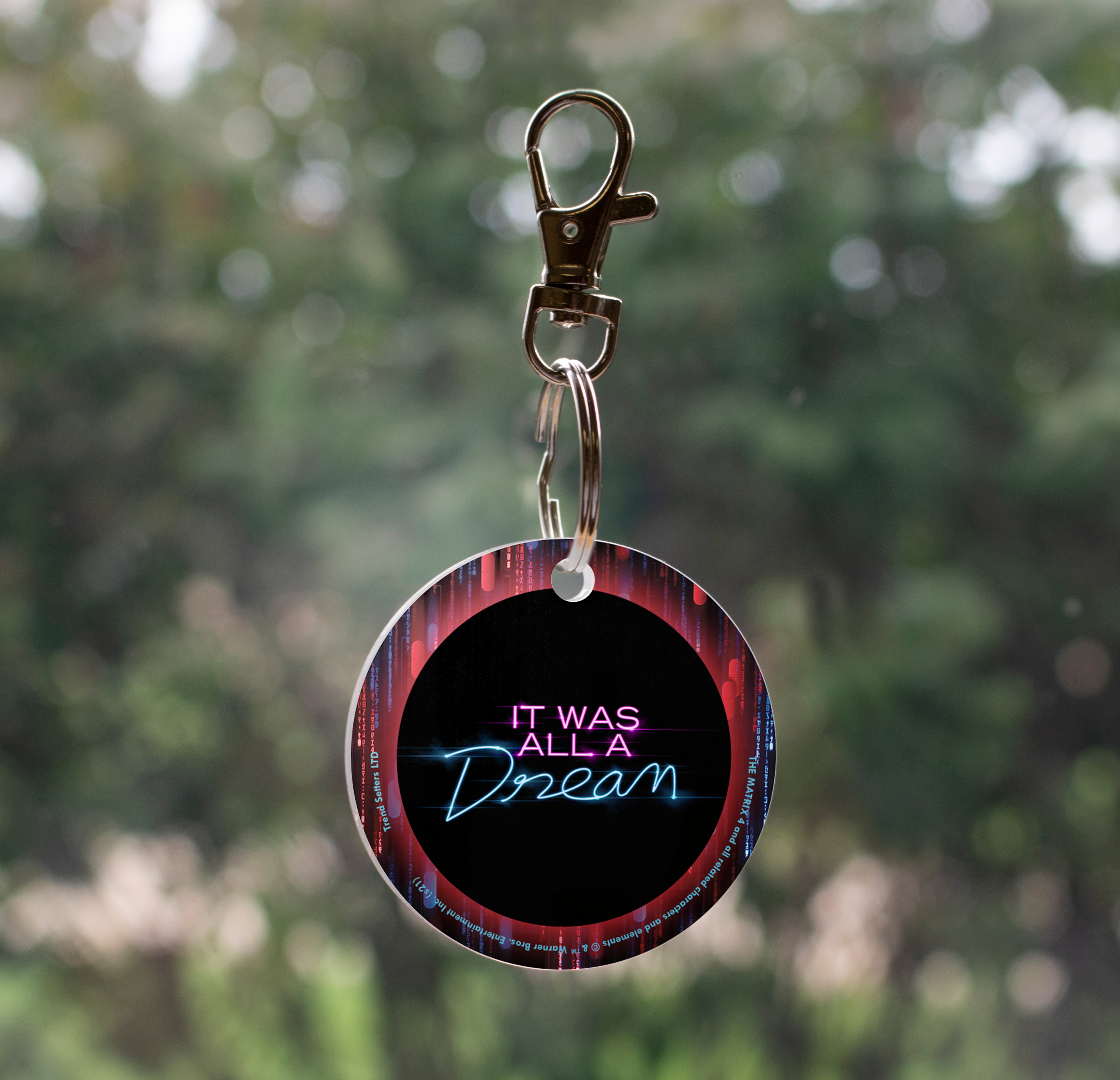 The Matrix Resurrections (It Was All a Dream) Shaped Acrylic Keychain Print ACPKRCIR693