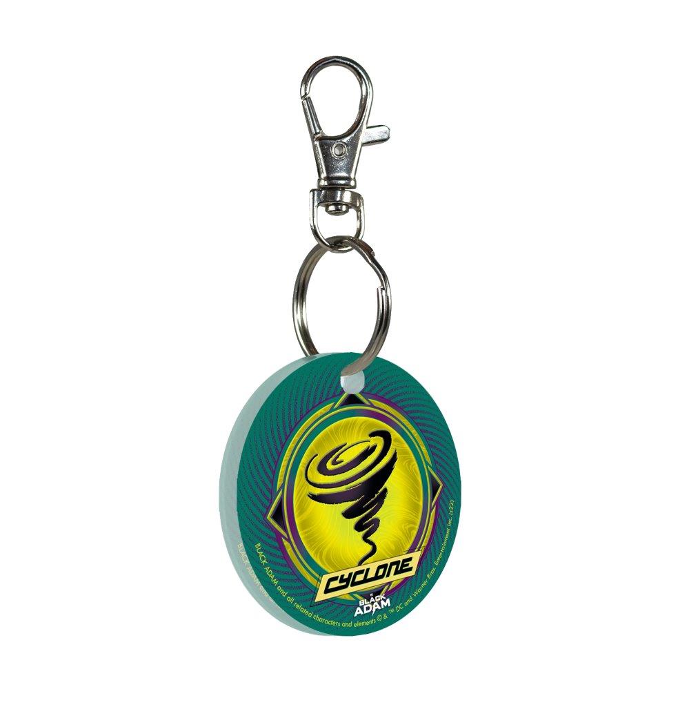 Black Adam (Cyclone Logo) Circle Shaped Acrylic Keychain Print ACPKRCIR722