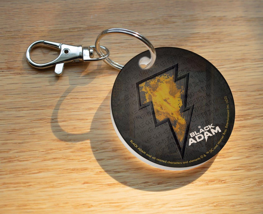 Black Adam (Black Adam Logo) Circle Shaped Acrylic Keychain Print ACPKRCIR723