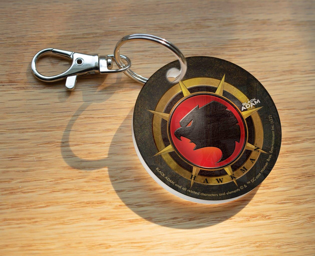 Black Adam (Hawkman Logo) Circle Shaped Acrylic Keychain Print ACPKRCIR725