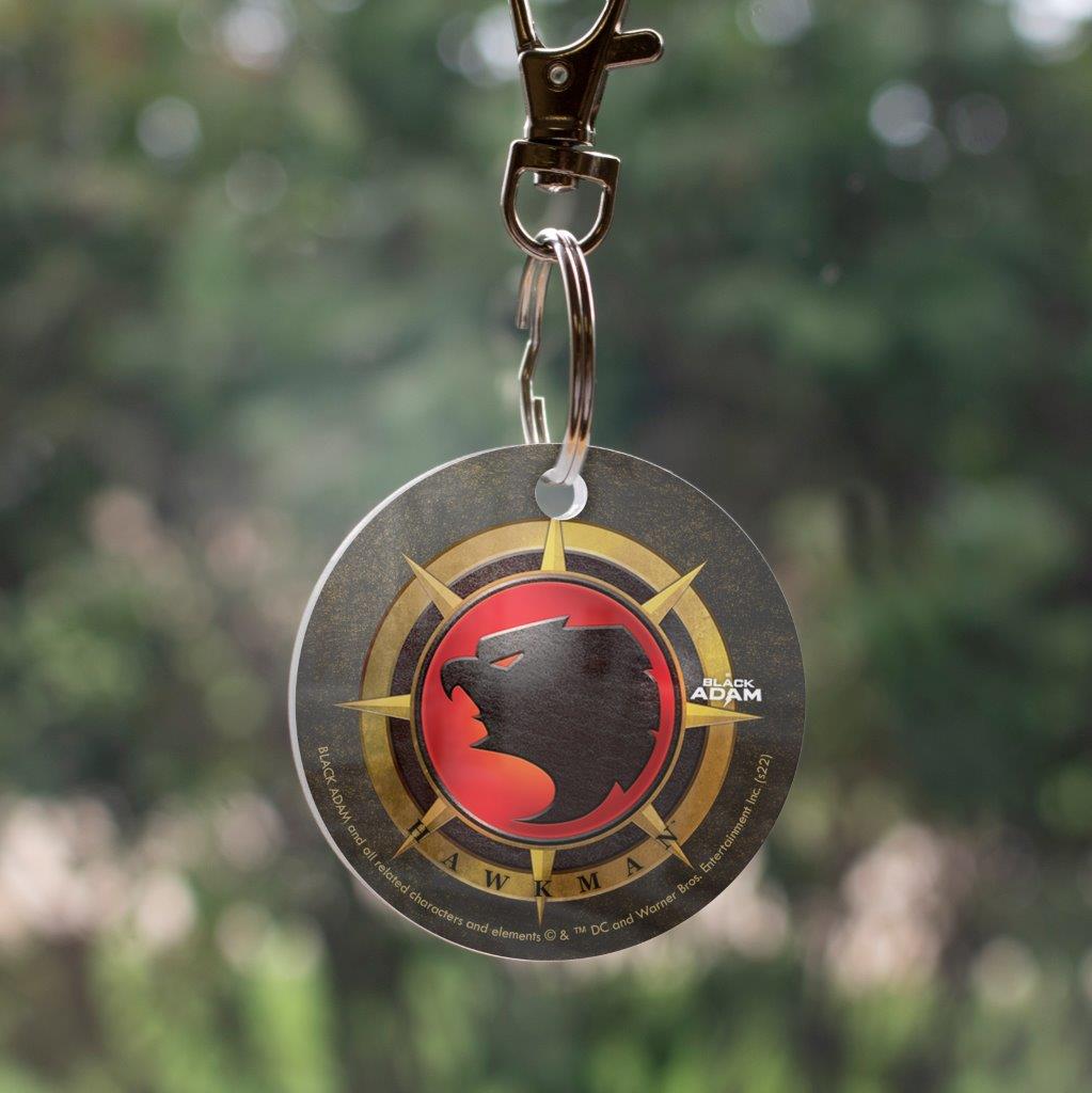 Black Adam (Hawkman Logo) Circle Shaped Acrylic Keychain Print ACPKRCIR725