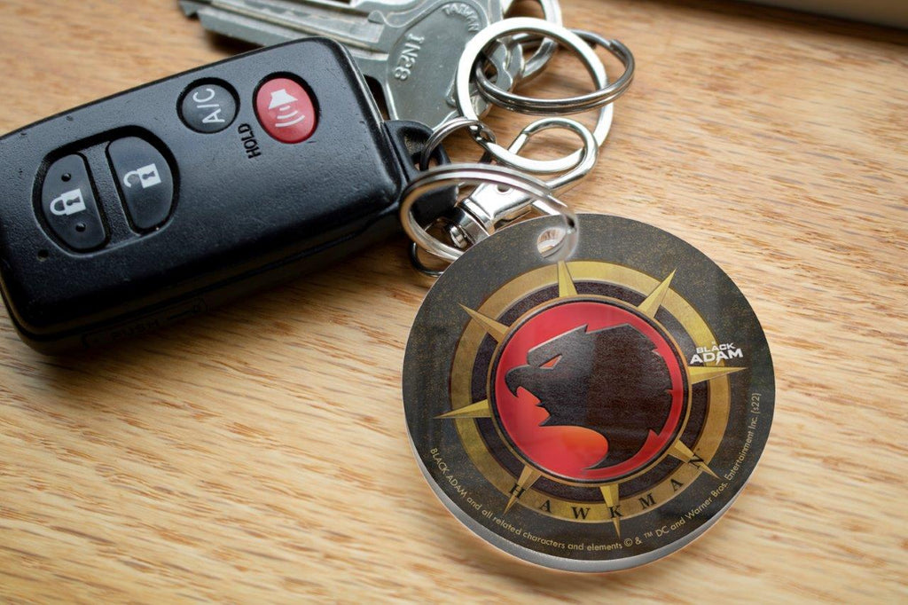 Black Adam (Hawkman Logo) Circle Shaped Acrylic Keychain Print ACPKRCIR725