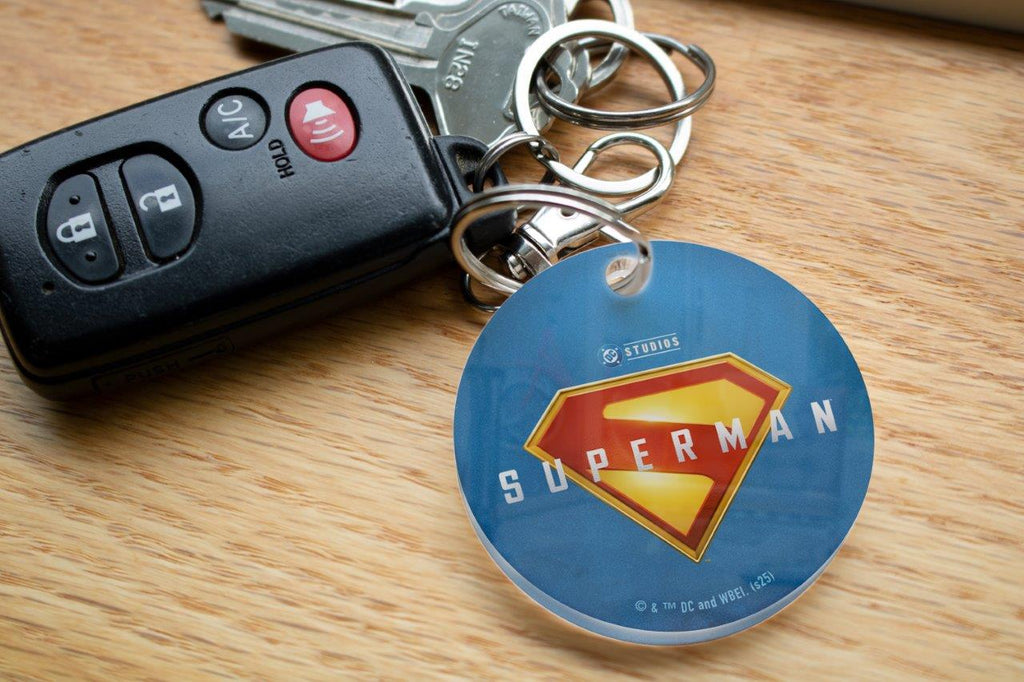 Superman (2025) (Logo) Circle Shaped Acrylic Keychain ACPKRCIR880