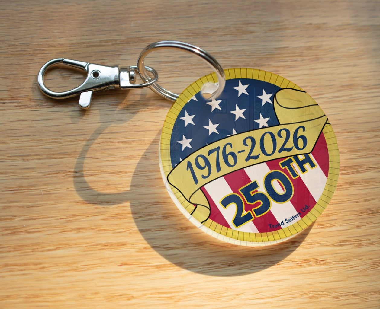 Trend Setters Original (America’s 250th) Circle Shaped Acrylic Keychain ACPKRCIR908
